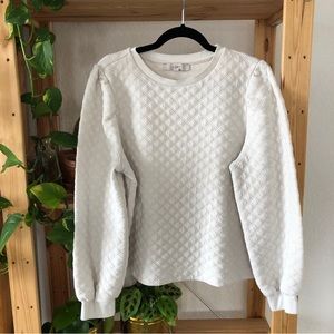 Quilted Sweatshirt - LOFT